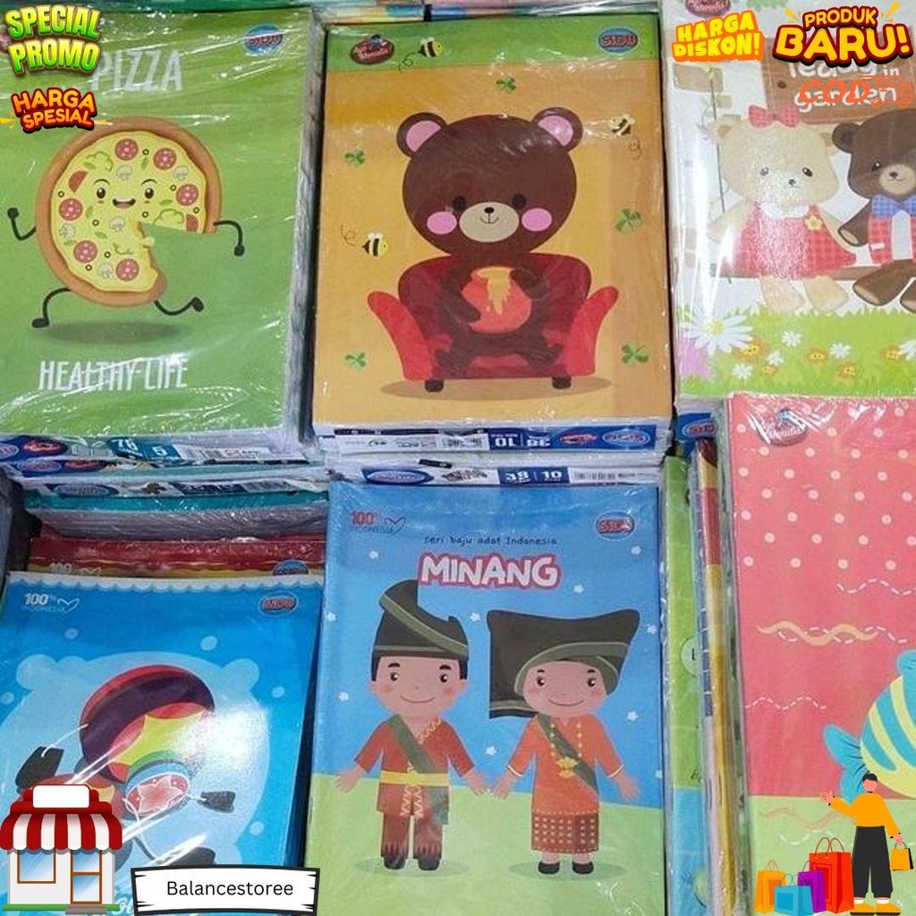 

(Pak) Buku Tulis Sidu 38/ Buku Tulis Sinar Dunia 38 Lembar 10 Pcs/ Buku Tulis Murah D Gratis Ongkir