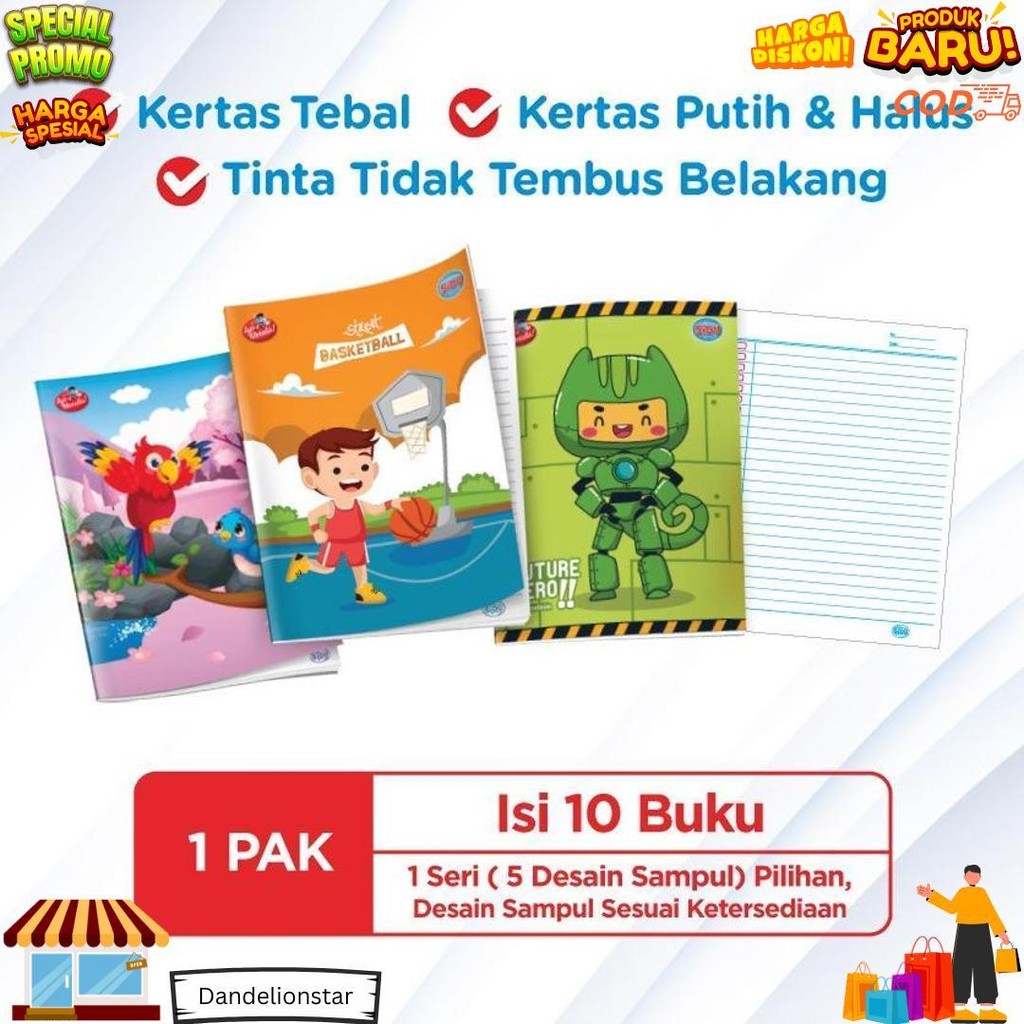 

Buku Tulis Sidu - 38 Lembar ( Pack ) D Promo 4.4