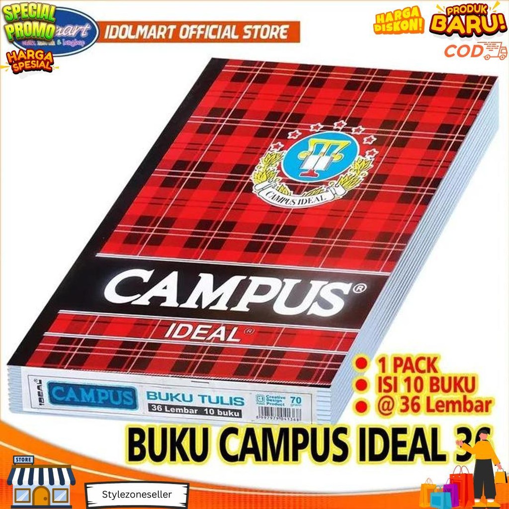 

Idolmart Buku Tulis Campus Ideal Isi 36 Lembar Surabaya D Best Seller