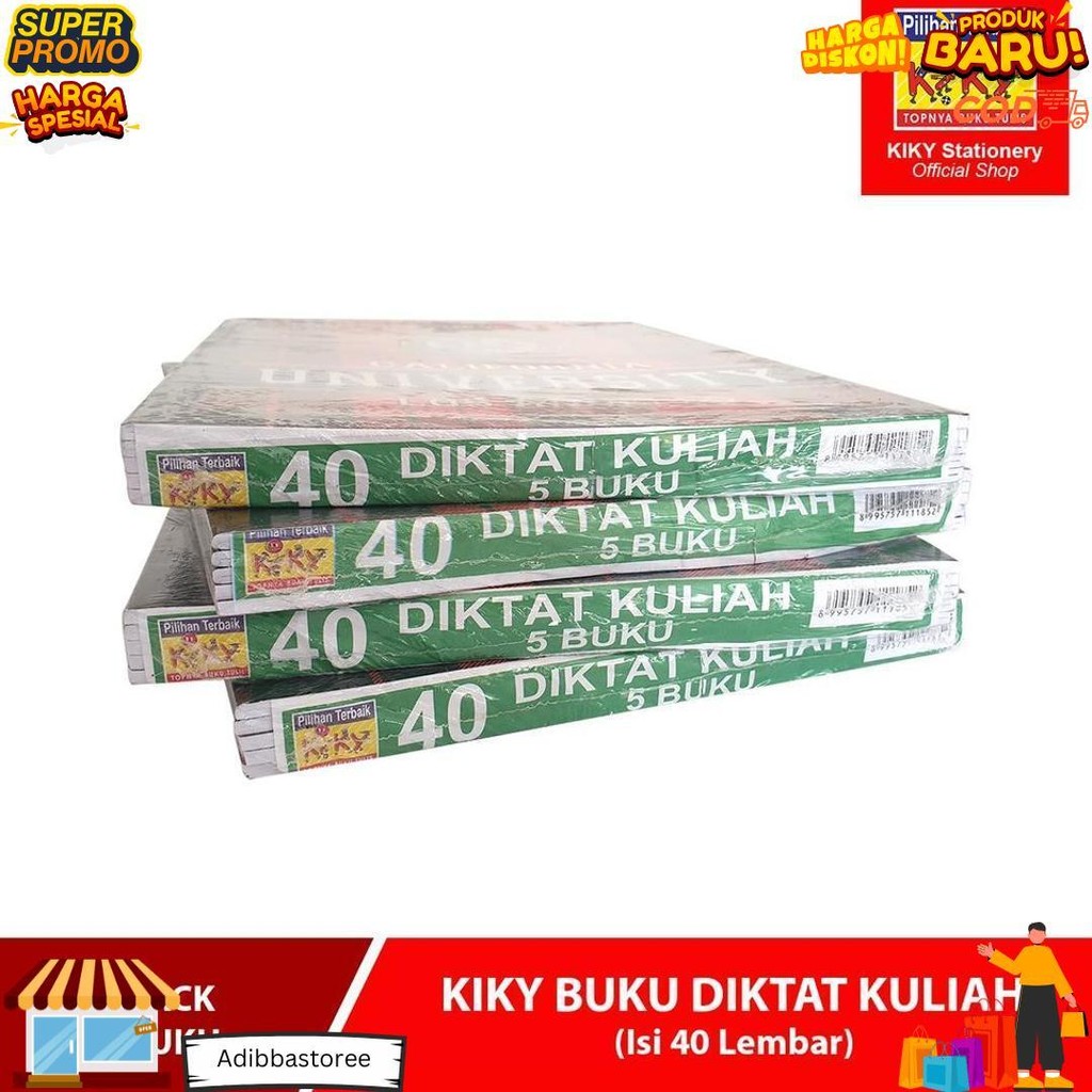 

Kiky Buku Diktat Kuliah 40 Lembar Uk. 21 X 28 Cm D Terlaris
