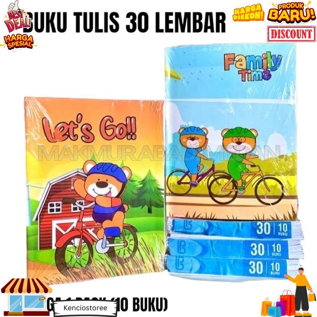 

(1Pack:10Pcs) Buku Tulis Isi 30 Lembar Termurah! Best Seller / Buku Tulis Sekolah Murah Bergaris Sa / Sp Isi 30 Lembar 10 Buku / Buku Tulis Murah 30 Sp / Sa Isi 10 Buku D Best Seller
