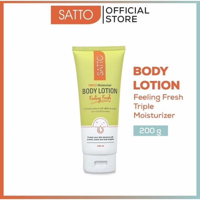 Satto triple moisturizerwhitening body lotion feeling fresh