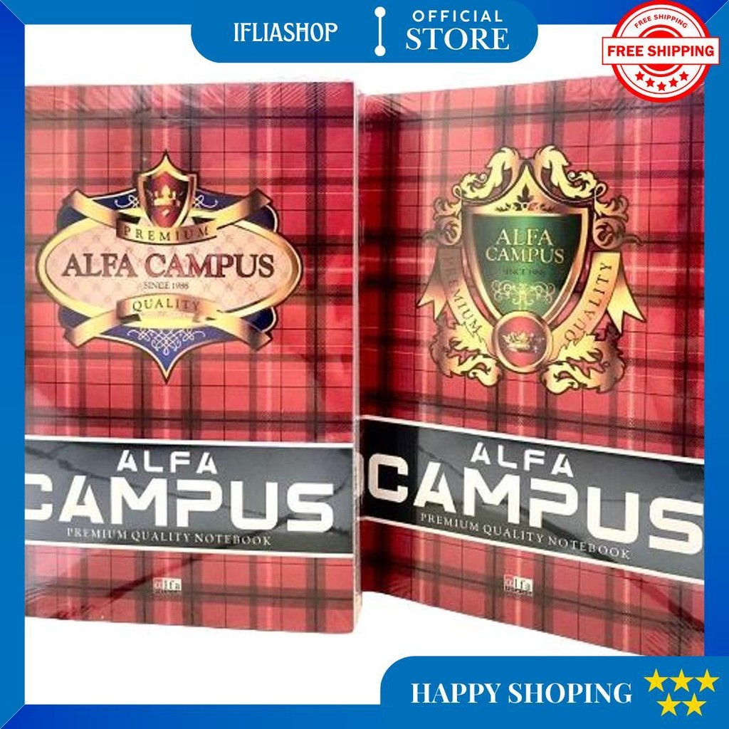 

1 Pack - Buku Besar Alfa Campus 36 Lembar - Ukuran B5 (Isi 10 Buku) D Best Seller