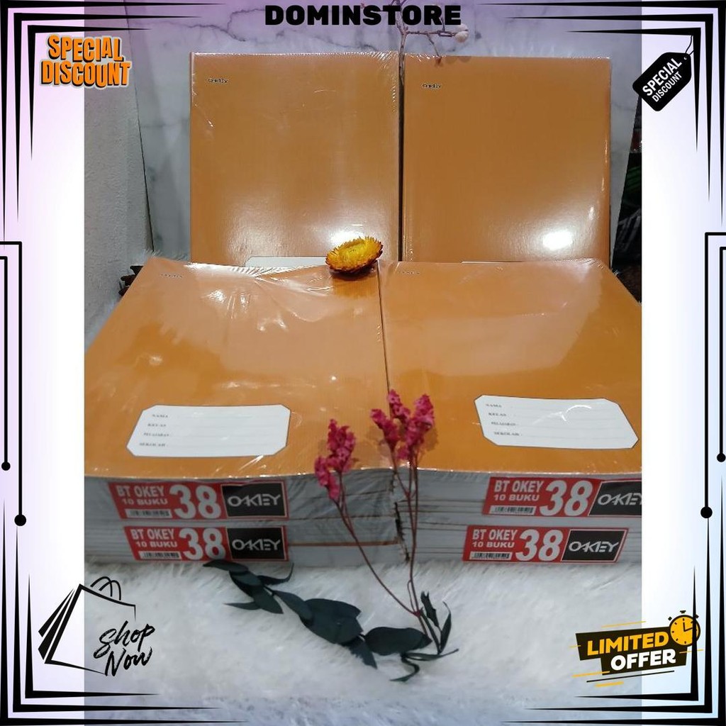 

(10Pack) Buku Tulis 38 Lembar Sampul Coklat Premium-Buku Tulis 38 Halaman D Promo Puncak