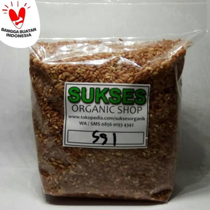

tersedia beras merah organik (sosoh 1x) | 1kg