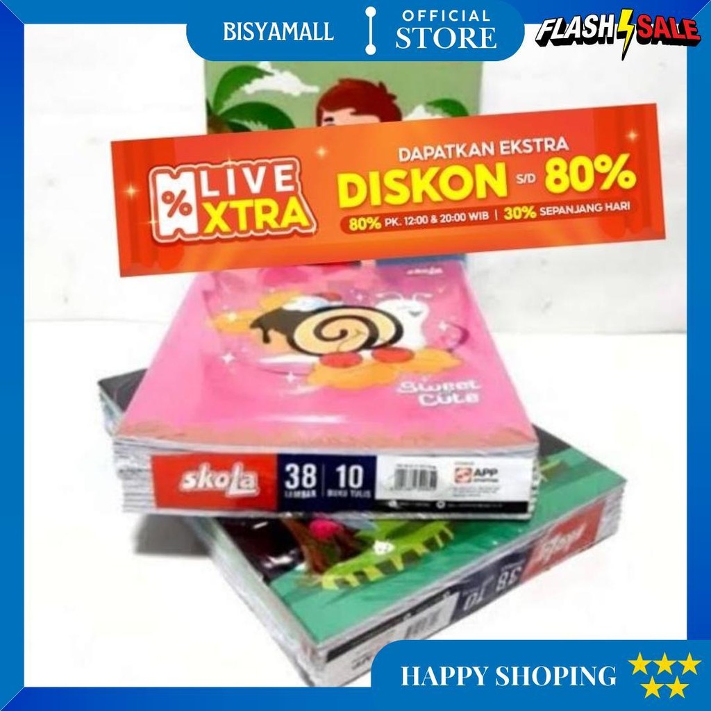 

Buku Tulis Skola By Sidu 38 Lembar 1 Pak Isi 10Pcs D Termurah