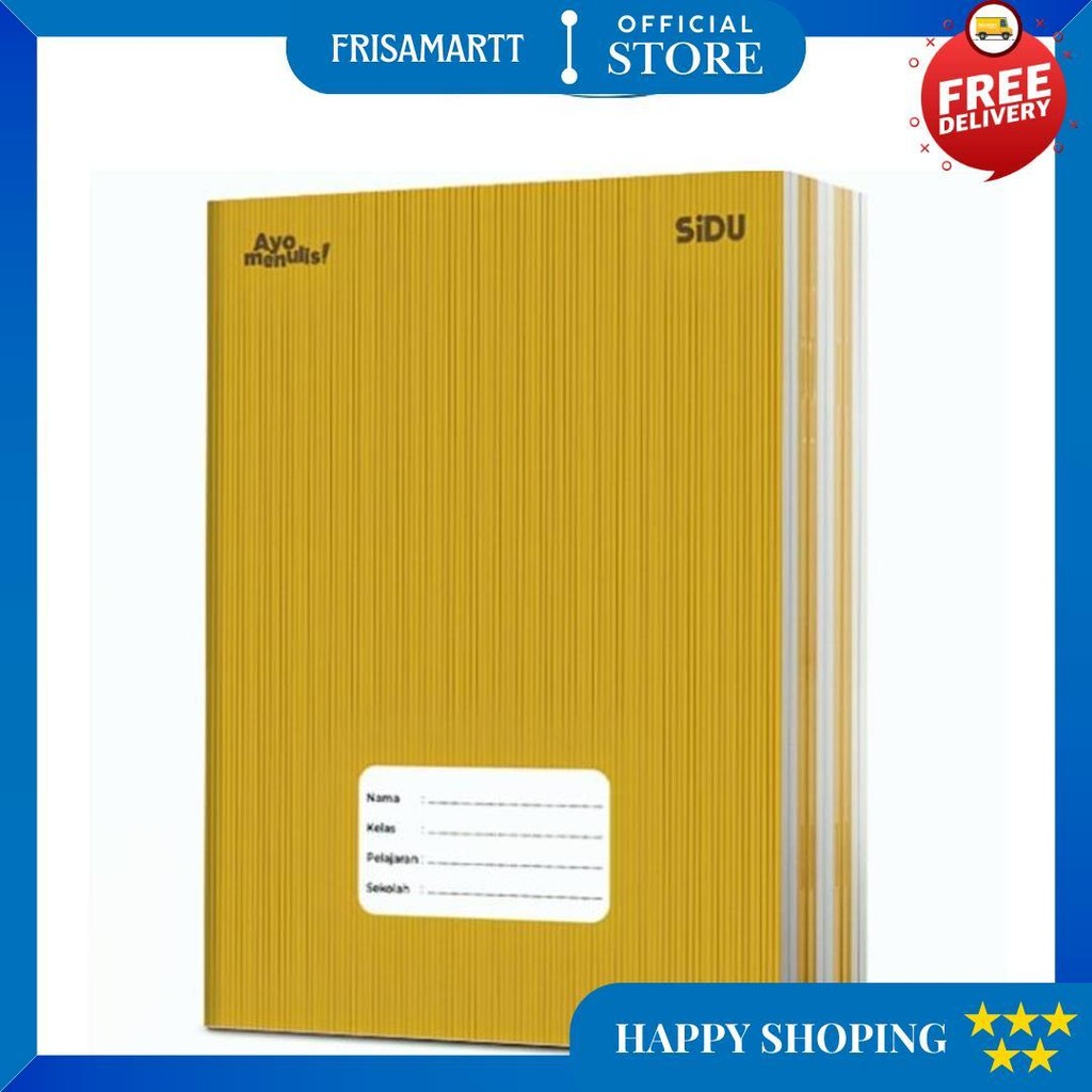 

(1Pak Isi 10 Buku) Sidu Buku Tulis Eb 40 Kraft 21X16Cm/ Buku Tulis 40 Lembar Kraft 1 Pak Isi 10 Buku D Cod