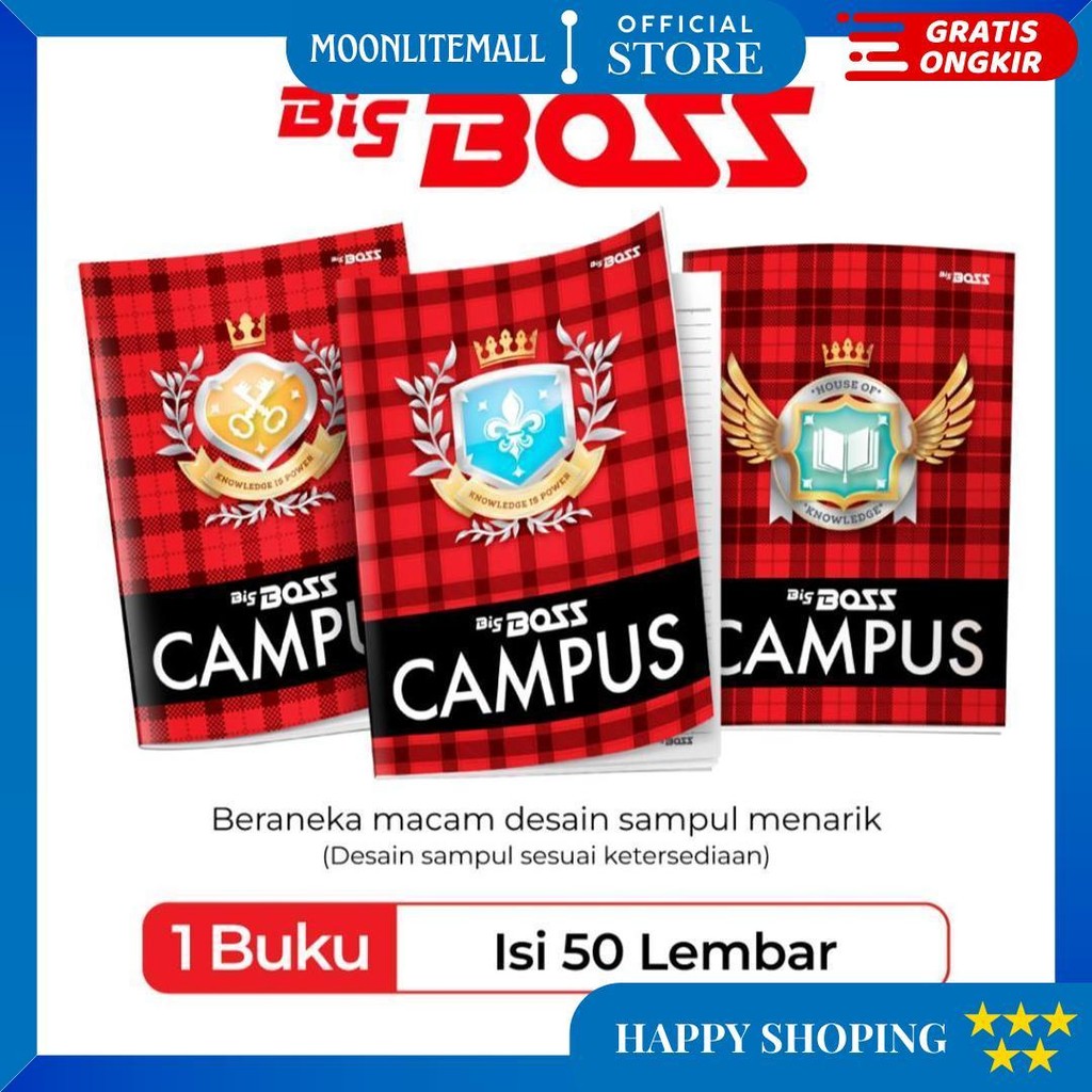 

Bigboss Campus Buku Tulis 50 Lembar - Bbo Eb 50 Cam D Sale