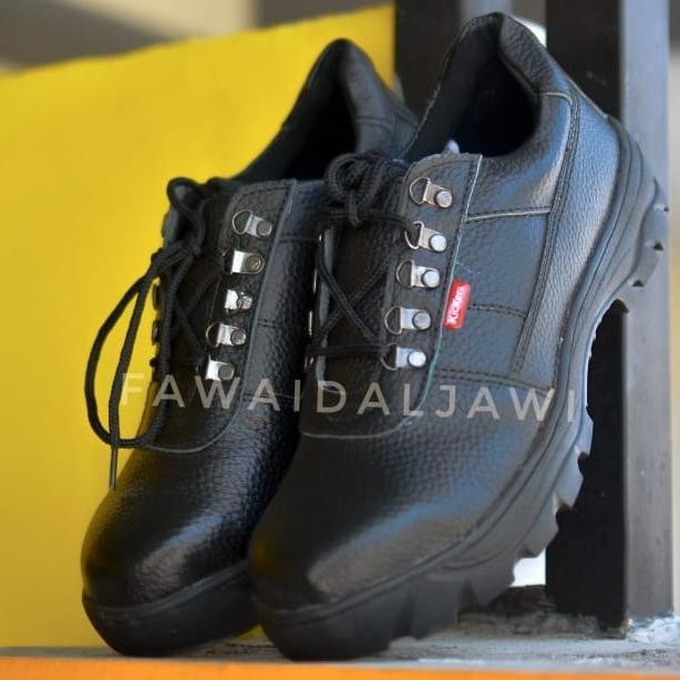 Promo Gila Uy-23 Sepatu Safety Kulit Omega Asli King Skn Original Termahal Kitchen Pabrik Kantor Mur
