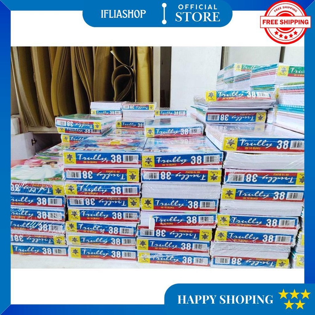 

(Pak) Buku Tulis Trully 38 Lembar + Bonus / Buku Tulis Isi 38 Lembar Trully / Buku Tulis Murah D Best Seller
