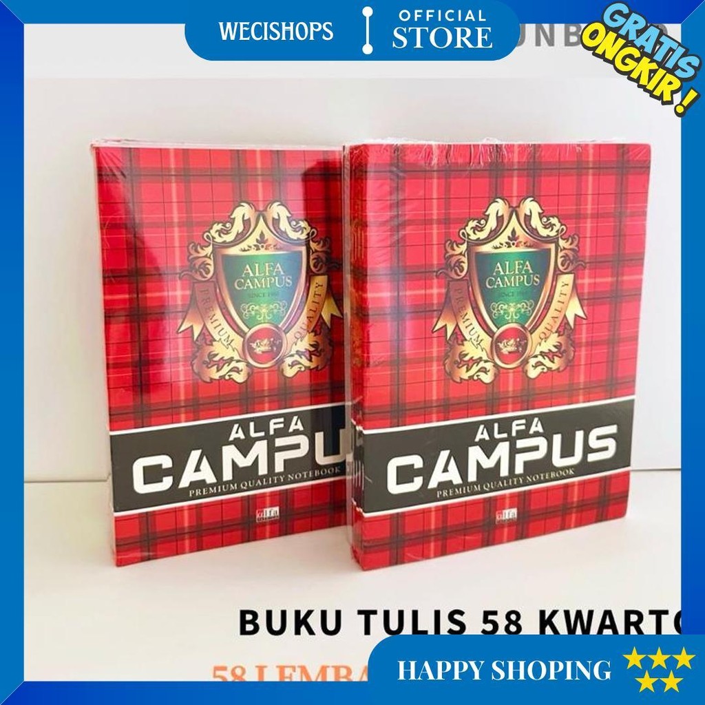 

Buku Tulis Campus Kecil 58 / Kwarto 58 Alfa Campus D Termurah