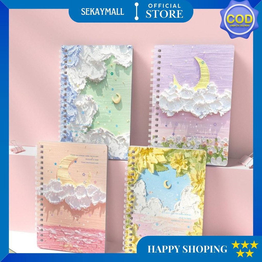 

Aimilo Notebook A5 1 Paket 4 Pcs Buku Diary Aesthetic Buku Jurnal Aesthetic Sekolah 60 Lembar D Gratis Ongkir