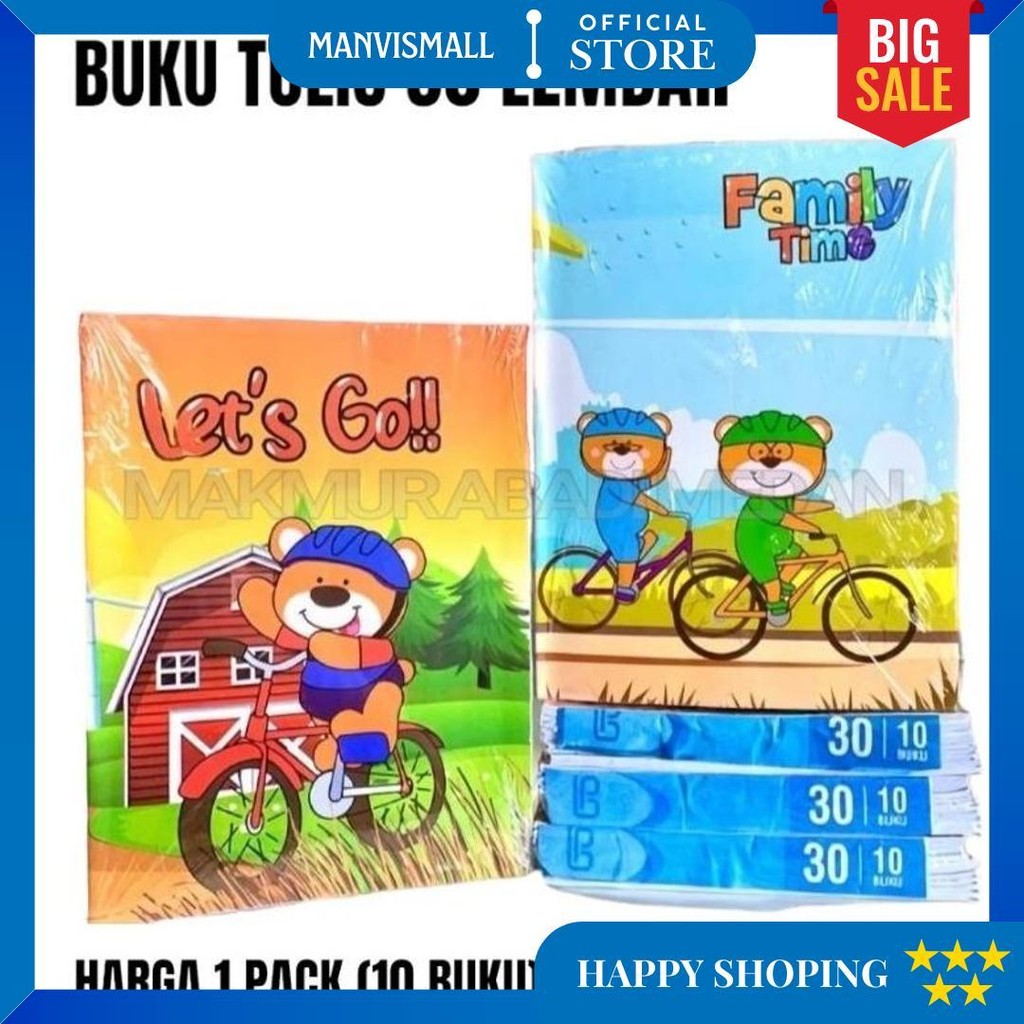 

(1Pack:10Pcs) Buku Tulis Isi 30 Lembar Termurah! Best Seller / Buku Tulis Sekolah Murah Bergaris Sa / Sp Isi 30 Lembar 10 Buku / Buku Tulis Murah 30 Sp / Sa Isi 10 Buku D Gratis Ongkir