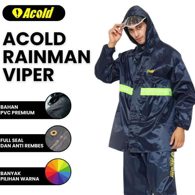 Mantol Hujan Acold Rainman Viper Jas Ujan Pria Wanita Raincoat Stok Terbatas