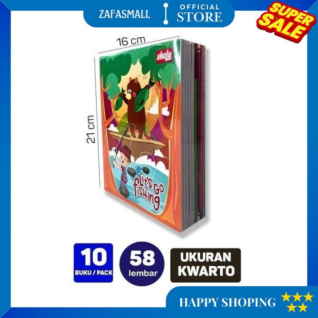 

Buku Tulis 58 Lembar Skola By Sidu Sinar Dunia (1 Pack 10 Buku) D Gratis Ongkir