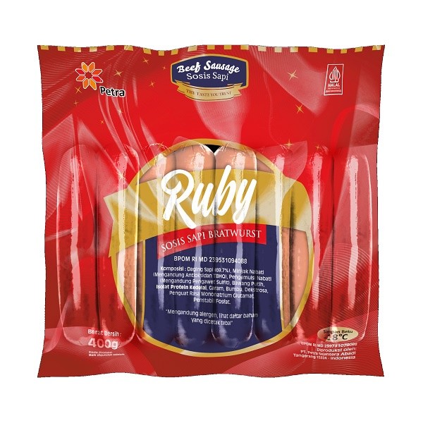 

RUBY BEEF BRATWURST 400 GR