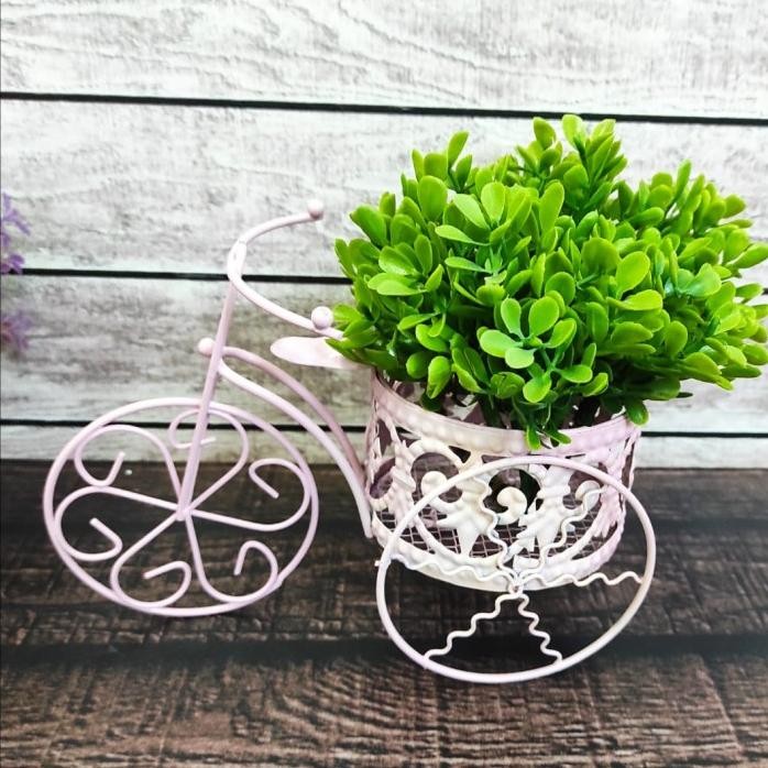 Terlaris Pajangan Pot Sepeda Mini / Pot Tanaman Hias Palsu / Pot Dekorasi