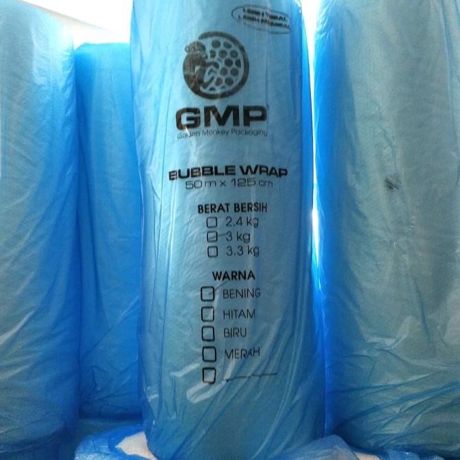 

tersedia bubble wrap gmp 125cm x 50 m ( golden monkey packaging )