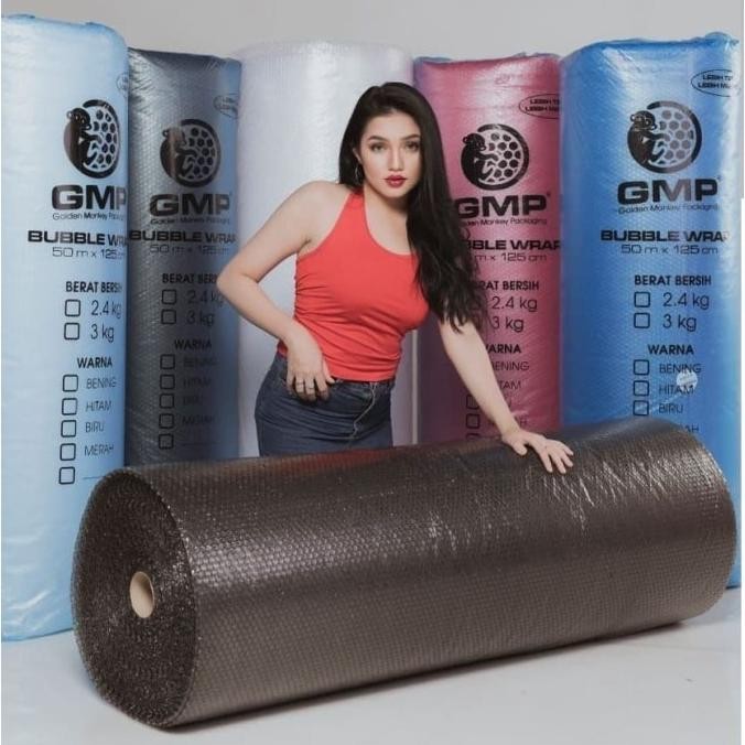 

tersedia [gojek/grab] bubble wrap bening gmp ekonomis 50mx125cm 2.4kg