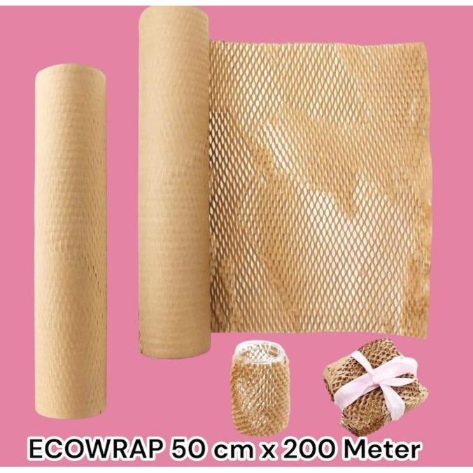 

tersedia bubble wrap paper wrap 50 cm x 200 meter eco wrap honeycomb ecofriend