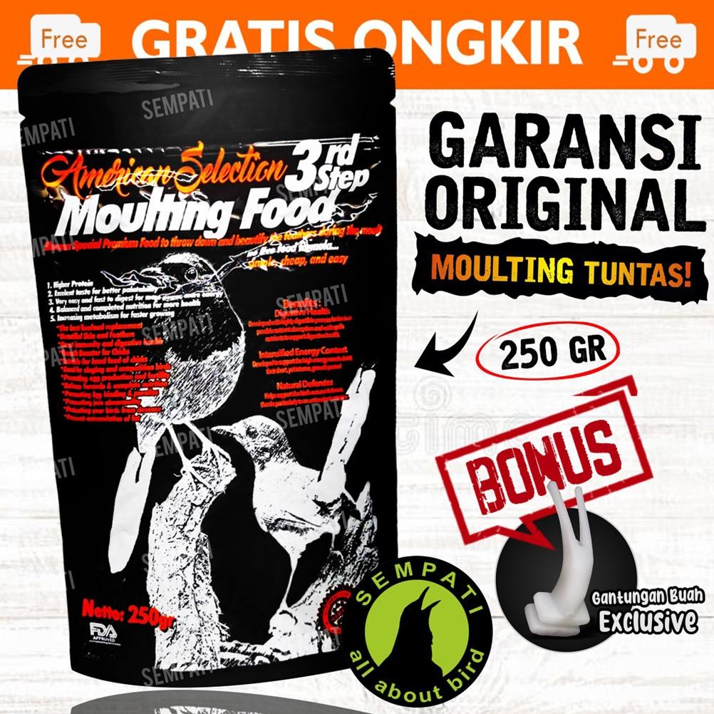 TU26 dh-68 SEMPATI MOULTING AMS 3 STEP MOULTING FOOD 3 RD STEP AMERICAN SELECTION PAKAN VOER PUR BUR
