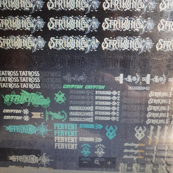 Sticker Frame Set Bmx Tatross Striking Co