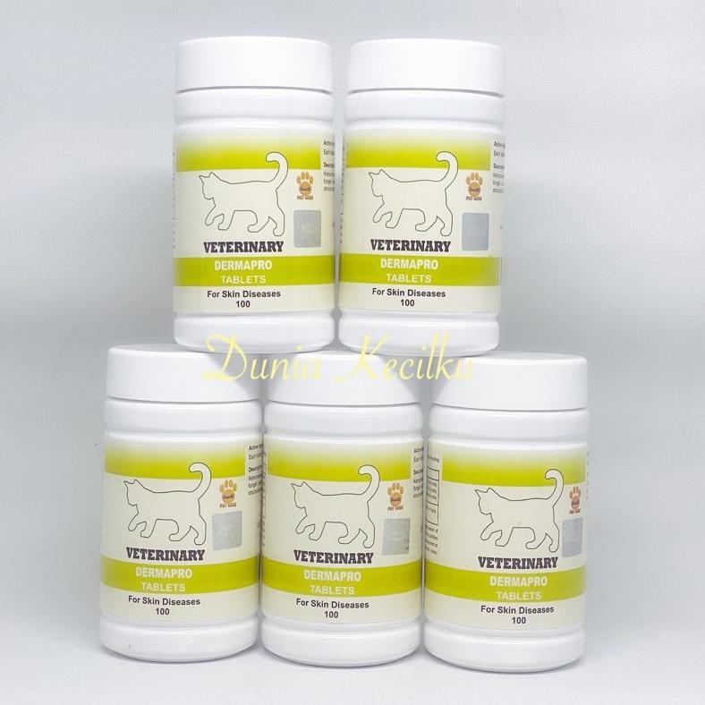 New Arival As23 Raid All Dermapro Tablet Obat Sakit Kulit Anti Jamur Gatal Scabies Pada Kucing isi 1