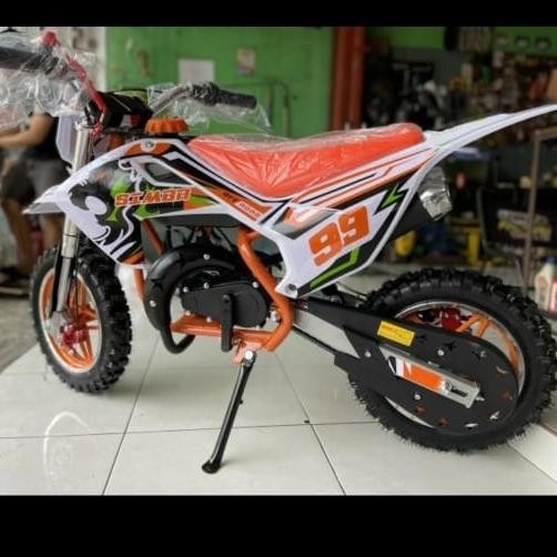 Motor Medium Trail Simba Double Starter Mesin 2 Tak 50 Cc