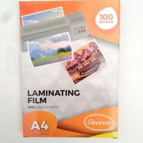 

Plastik Laminating A4 Amanda 100 micron - 100 lembar 220 x 310 cm murah