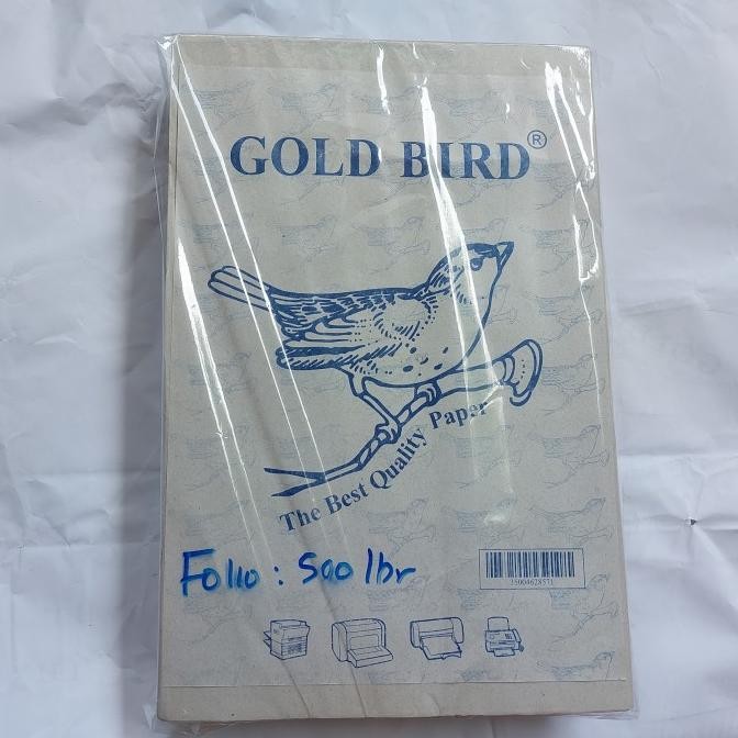 

kertas buram F4/ koran FOLIO merk Gold Bird isi 500 lbr murah