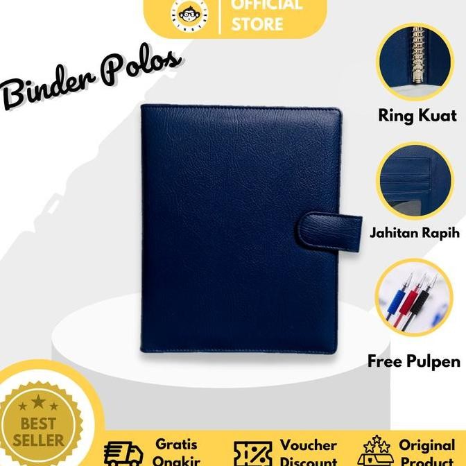 

BINDER POLOS 26 RING ukuran B5 Besar KULIT PREMIUM murah
