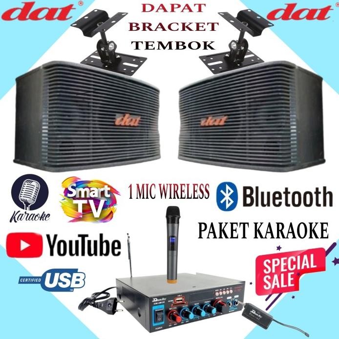 Terlaris Karaoke Set Speaker Dat 10 In Single Mic Wireless Karaoke Di Smart Tv