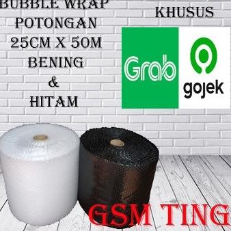 

tersedia bubble wrap ukuran 25cm x 50meter pengiriman hanya gojek dan grab