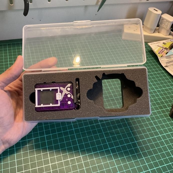 TERBARU - Box Clear (Case) + Custom Foam untuk V-Pet & Digivice D2