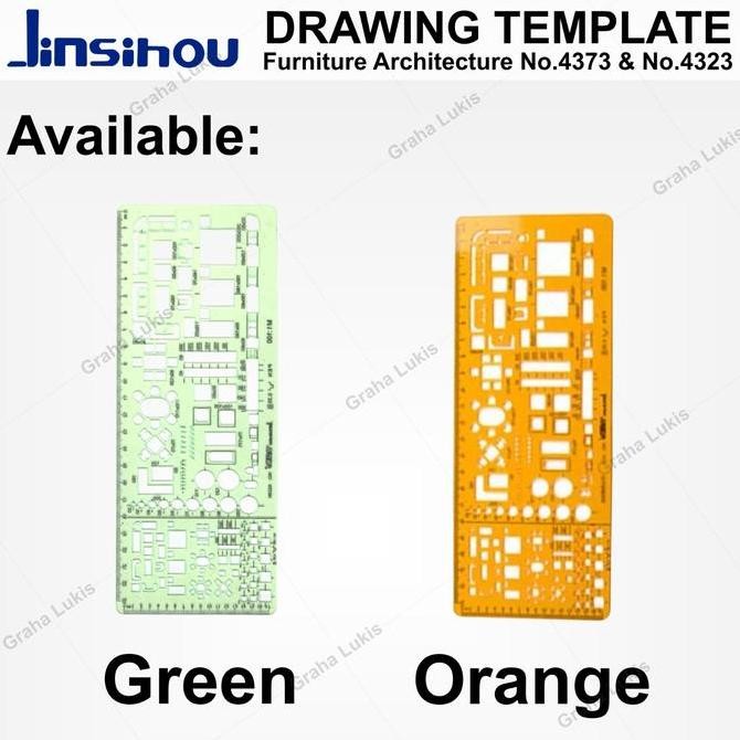 

Penggaris Mal Furniture/ - Interior Template (4373) / (4323) 1:100 & 1:200