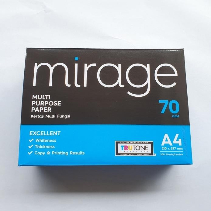 

Mirage 70g A4 Kertas Print Kertas HVS Mirage 70g A4 murah