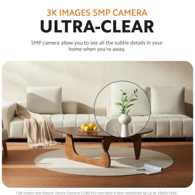 Xiaomi Mi Home 2K PRO CCTV IP WiFi Camera 360 PTZ 3MP - Kamera CCTV