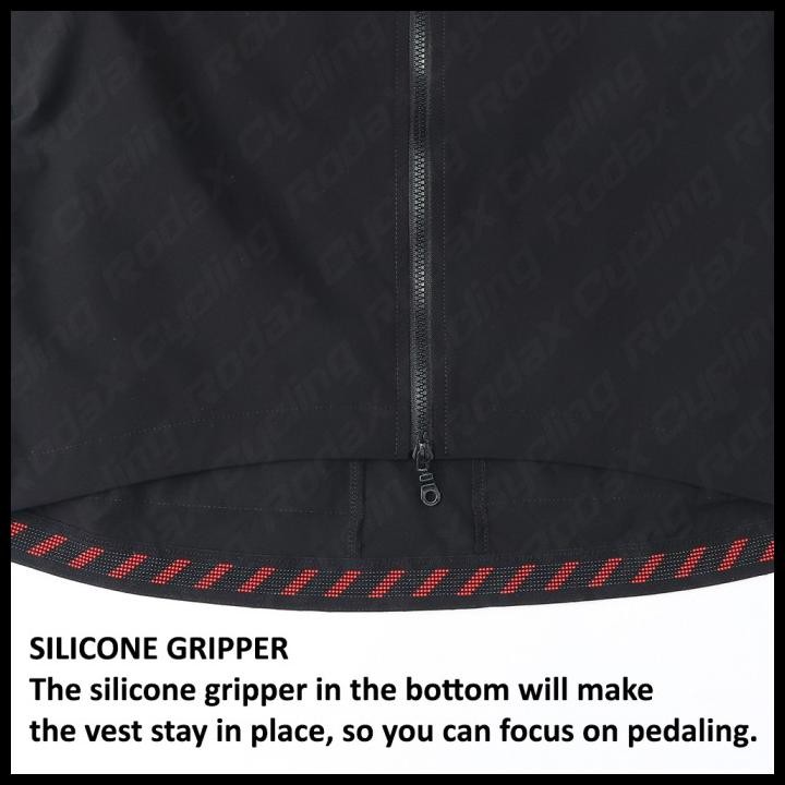 Rodax Marshall Gilet Double Zipper Risleting Kepala Dobel 2-Ways Zipper Ventilation Vest Sepeda Risl