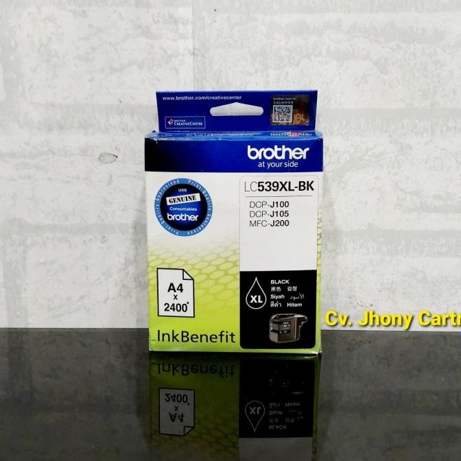 TERBARU - Tinta Cartridge Brother LC 539 XL LC539XL Hitam BK Original