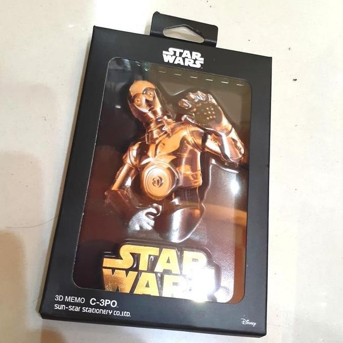 

ORIGINAL 3D MEMO C-3PO STAR WARS NOTE BOOK JAPAN VERSION C 3PO