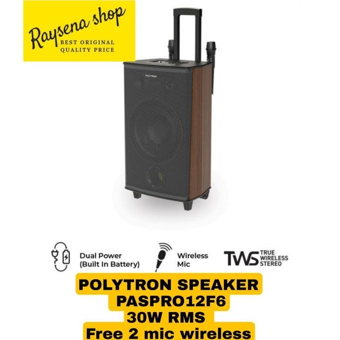 Promo Polytron Paspro 12F6 Speaker Aktif Bluetooth Karaoke