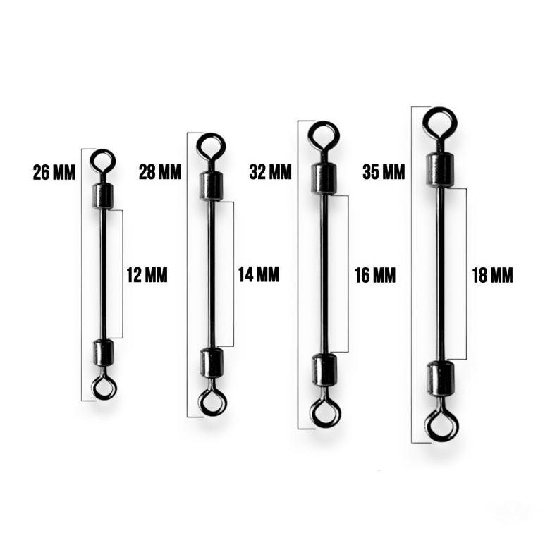 Kili Kili Panjang Pancing Rolling Swivel Lead Piece Seat (50Pcs)