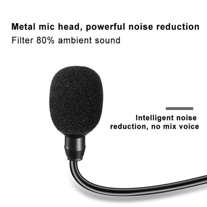 Microphone Mic Clip On Wireless Youtuber Vlog Untuk Smartphone Hp