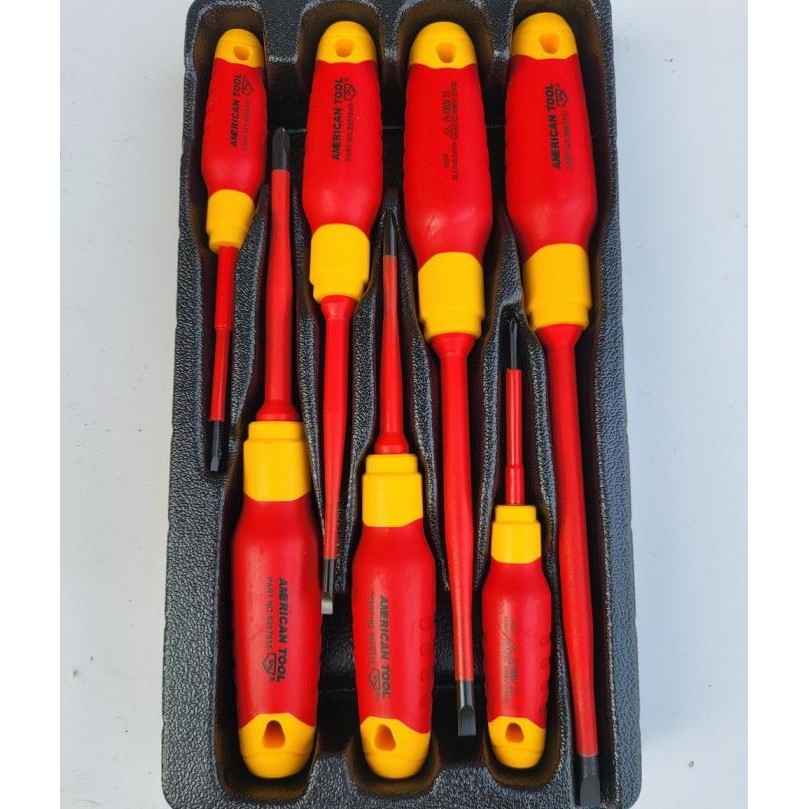 OBENG LISTRIK SET 7 PCS AMERICAN TOOL VDE 1000 V INSULATED SCREWDRIVER