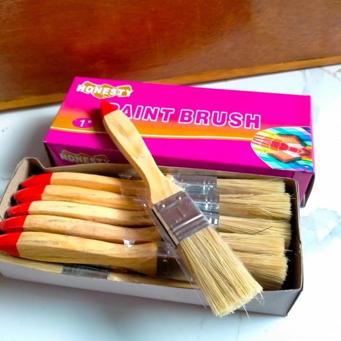 kuas cat 1 inchi 1lusin kuas 12pcs