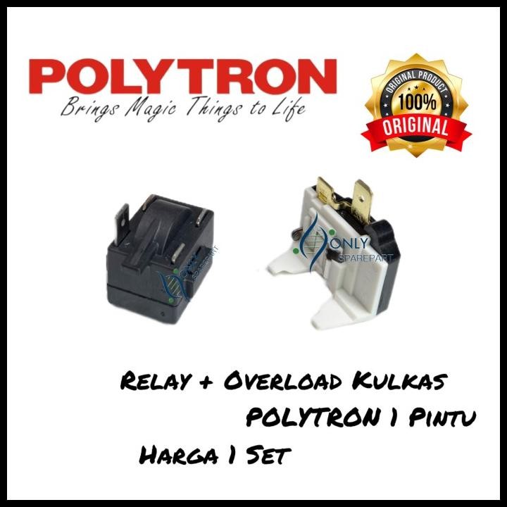 Relay Ptc Dan Overload Kulkas Polytron 1 Pintu Original Relay Polytron
