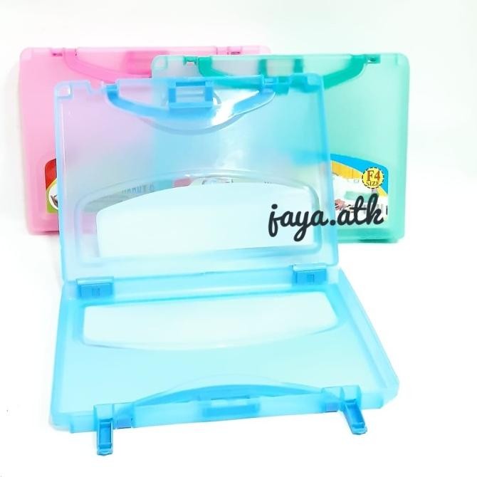 

Map Plastik Tenteng Folio F4 Kotak Tempat Penyimpanan Box File Hcb-F4 Original