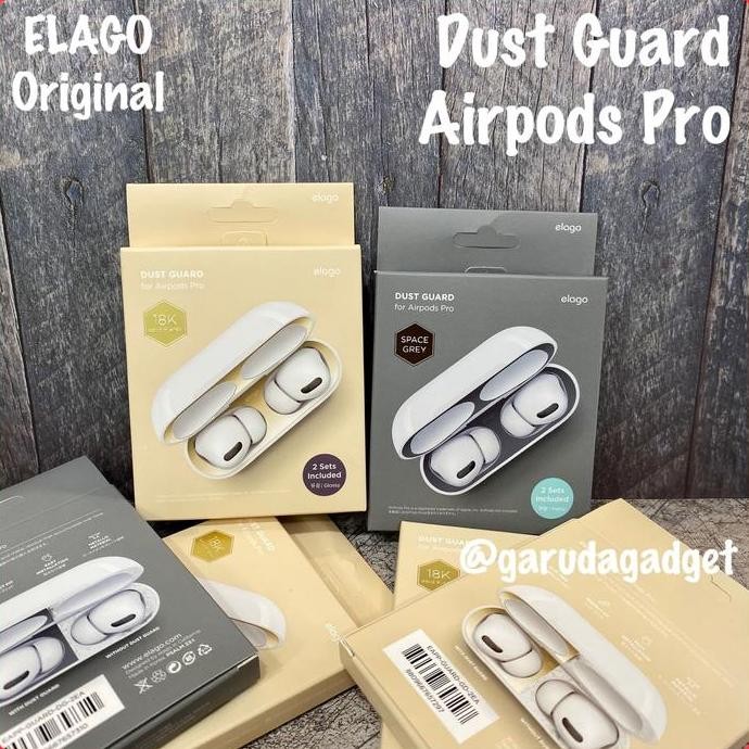 ELAGO DUST PROOF GUARD APPLE AIRPODS PRO 2SET ANTI DEBU PROTECTOR NEW