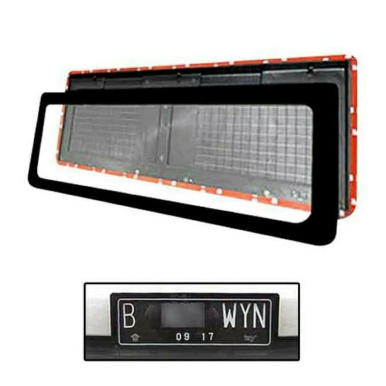 Dudukan Plat Nomor Mobil ACRYLIC / Cover Plat Nomor Mobil AKRILIK MIKA (Tanpa Led)(2pcs)