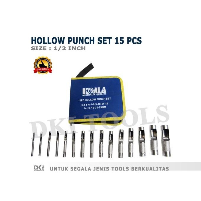 

ALAT PELUBANG PEMBOLONG TANG PLONG KULIT KOALA 15 PCS HOLLOW PUNCH ORIGINAL DAN TERPERCAYA